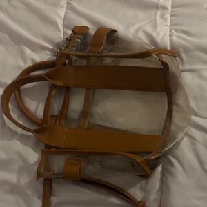 Target Clear and Tan Women's Backpack